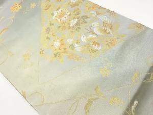 引箔花鳥に花唐草模様織出し名古屋帯